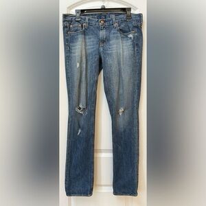 J. Crew Distressed Matchstick Jeans
